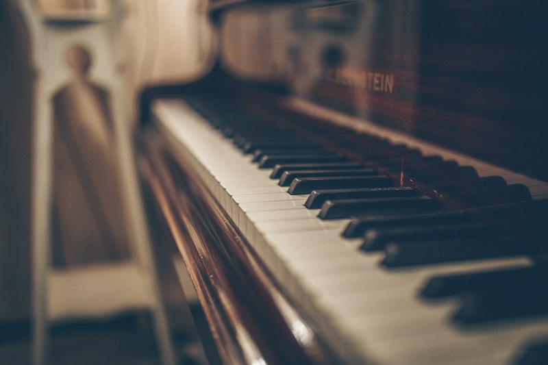 Grand piano keys